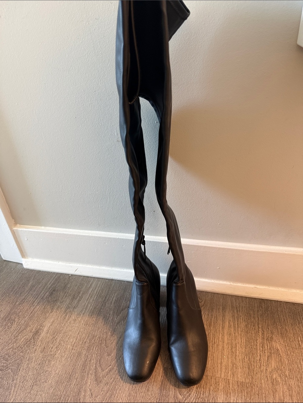 Rebecca Minkoff Black Over-the-Knee Stretch Boots